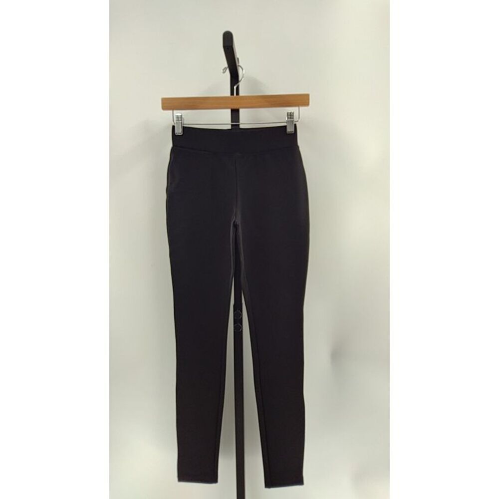 Quince Women Ultra-Stretch Ponte Straight Leg Black Pants XS